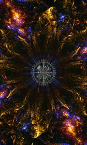 Preview wallpaper fractal, abstraction, colorful, circle, pattern