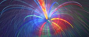 Preview wallpaper fractal, abstraction, fireworks, colorful, sparks