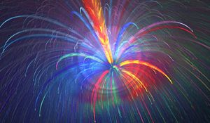 Preview wallpaper fractal, abstraction, fireworks, colorful, sparks