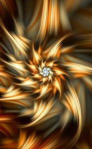 Preview wallpaper fractal, abstraction, glow, star, digital