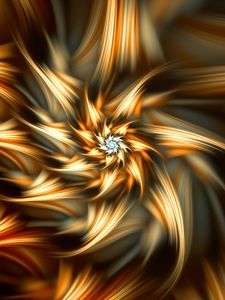 Preview wallpaper fractal, abstraction, glow, star, digital