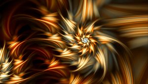 Preview wallpaper fractal, abstraction, glow, star, digital