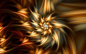 Preview wallpaper fractal, abstraction, glow, star, digital
