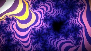 Preview wallpaper fractal, abstraction, optical illusion, wavy, striped