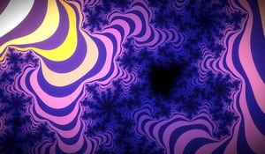 Preview wallpaper fractal, abstraction, optical illusion, wavy, striped