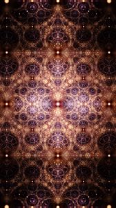 Preview wallpaper fractal, abstraction, pattern, dots, glow
