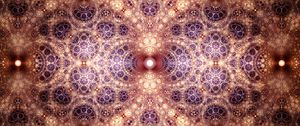 Preview wallpaper fractal, abstraction, pattern, dots, glow