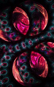 Preview wallpaper fractal, abstraction, pattern, tangled, colorful