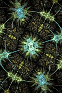 Preview wallpaper fractal, abstraction, pattern, tangled, digital