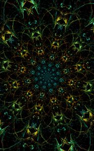 Preview wallpaper fractal, abstraction, pattern, motley, kaleidoscope