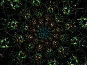 Preview wallpaper fractal, abstraction, pattern, motley, kaleidoscope