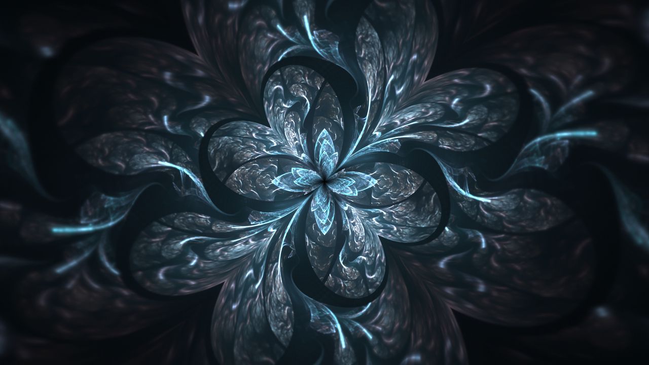 Wallpaper fractal, abstraction, pattern, digital