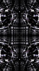 Preview wallpaper fractal, abstraction, pattern, bw, black