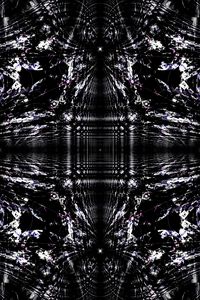 Preview wallpaper fractal, abstraction, pattern, bw, black