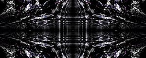 Preview wallpaper fractal, abstraction, pattern, bw, black