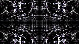 Preview wallpaper fractal, abstraction, pattern, bw, black