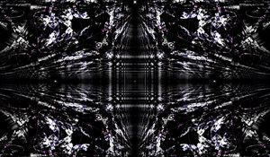 Preview wallpaper fractal, abstraction, pattern, bw, black