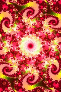 Preview wallpaper fractal, abstraction, pattern, swirl, pink