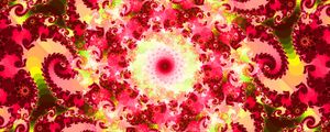 Preview wallpaper fractal, abstraction, pattern, swirl, pink