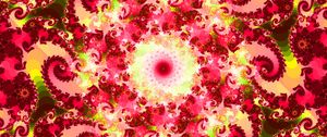 Preview wallpaper fractal, abstraction, pattern, swirl, pink