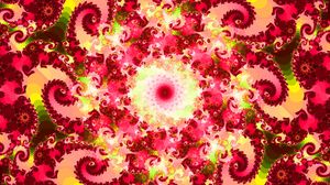 Preview wallpaper fractal, abstraction, pattern, swirl, pink