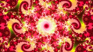 Preview wallpaper fractal, abstraction, pattern, swirl, pink