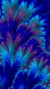 Preview wallpaper fractal, abstraction, pattern, blue