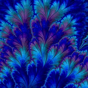 Preview wallpaper fractal, abstraction, pattern, blue