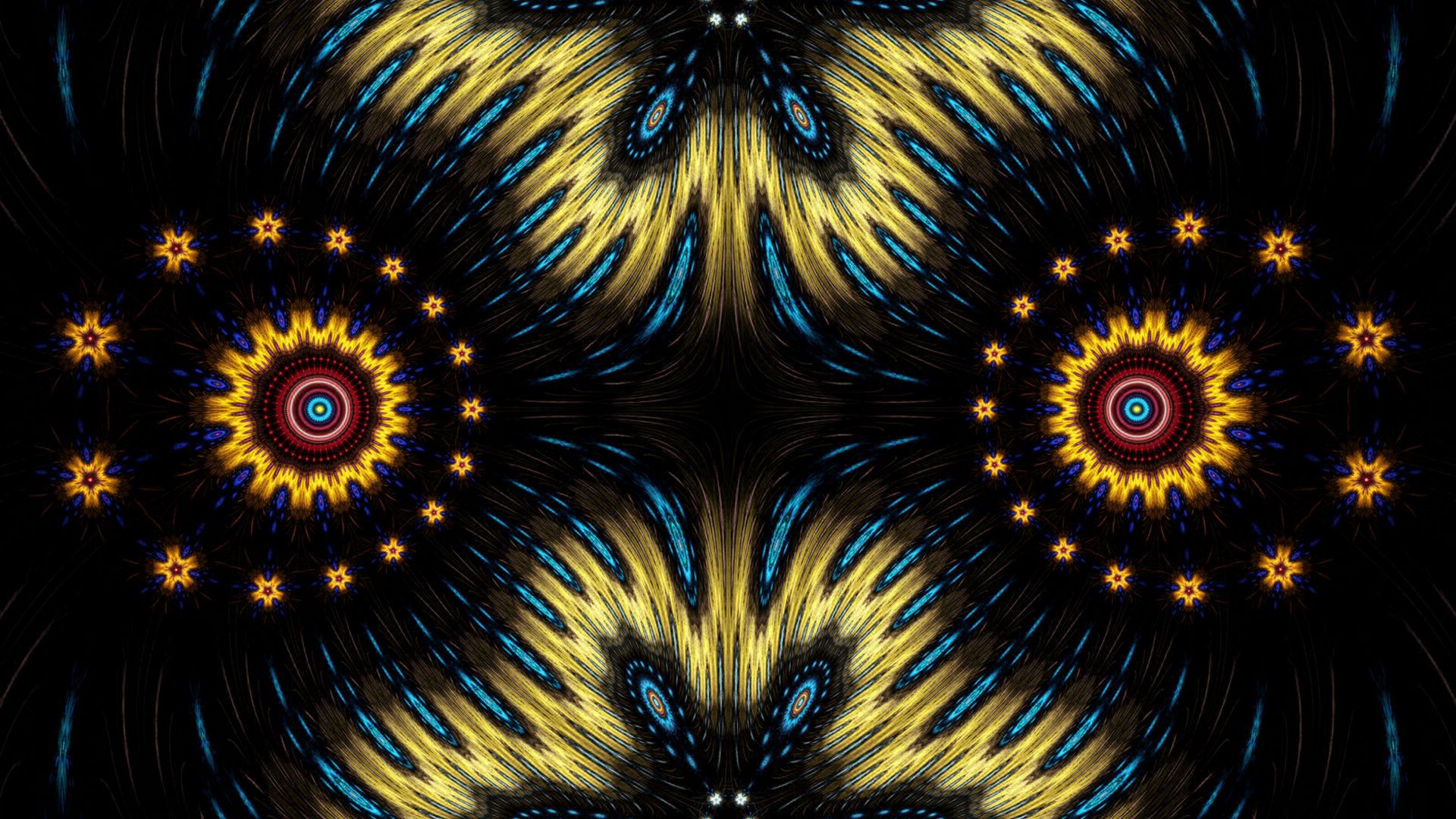 Download wallpaper 1920x1080 fractal, abstraction, psychedelic, tribal ...