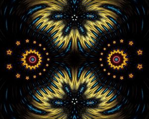 Preview wallpaper fractal, abstraction, psychedelic, tribal, symmetry, colorful