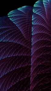 Preview wallpaper fractal, abstraction, purple, relief, volume