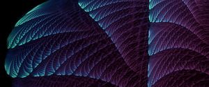 Preview wallpaper fractal, abstraction, purple, relief, volume