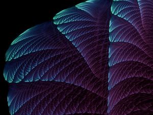 Preview wallpaper fractal, abstraction, purple, relief, volume