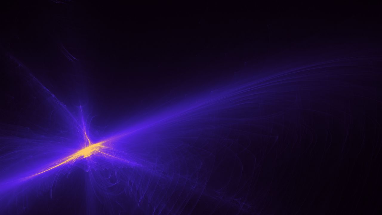 Wallpaper fractal, abstraction, rays, purple