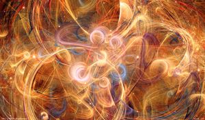 Preview wallpaper fractal, abstraction, tangled, glare, glow