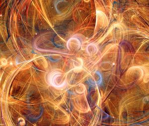 Preview wallpaper fractal, abstraction, tangled, glare, glow