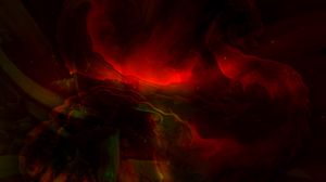 Preview wallpaper fractal, abstraction, waves, glow, red, dark