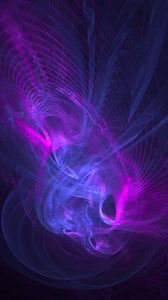 Preview wallpaper fractal, art, lines, lilac, purple