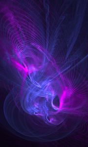 Preview wallpaper fractal, art, lines, lilac, purple