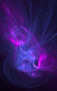 Preview wallpaper fractal, art, lines, lilac, purple