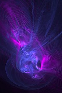 Preview wallpaper fractal, art, lines, lilac, purple