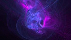 Preview wallpaper fractal, art, lines, lilac, purple