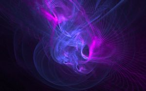 Preview wallpaper fractal, art, lines, lilac, purple