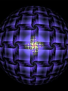 Preview wallpaper fractal, ball, sphere, abstract