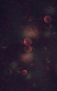 Preview wallpaper fractal, balls, circles, space, forms