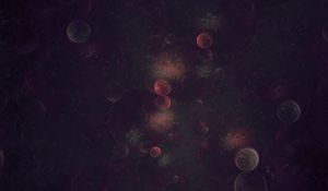 Preview wallpaper fractal, balls, circles, space, forms