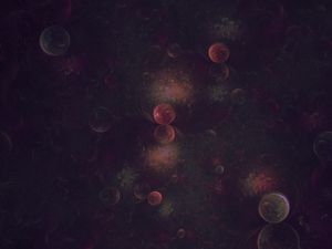 Preview wallpaper fractal, balls, circles, space, forms