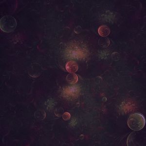 Preview wallpaper fractal, balls, circles, space, forms