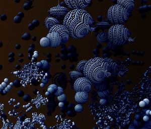 Preview wallpaper fractal, balls, space