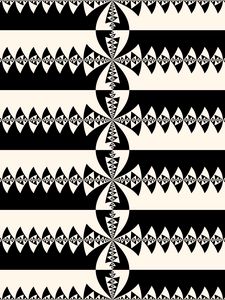 Preview wallpaper fractal, black and white, pattern, abstraction